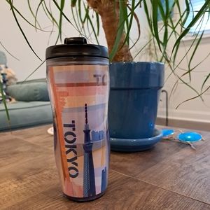 2012 Starbucks Tumbler Tokyo Holographic with Lid 12 oz Travel Mug